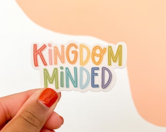 Kingdom Minded-sticker / matte sticker / waterdicht vinyl / sticker