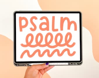Psalm Procreate-penseel / direct downloaden / iPad-belettering / digitaal bestand