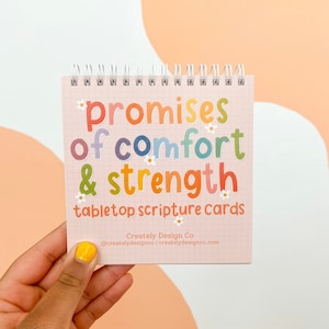 Promesses de réconfort et de force / Cartes de table pour les Ecritures / Cartes mémoire pour les Ecritures / Encouragements chrétiens