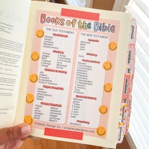 Libros de la Biblia: fichas de referencia / descarga digital / estudio bíblico / registro bíblico / recurso para la escuela dominical cristiana