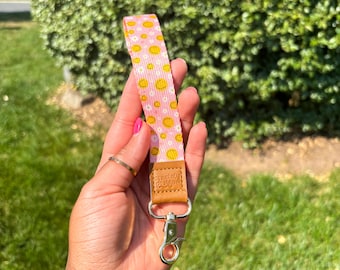 Joyful Smiles Wristlet Keychain / Key Holder