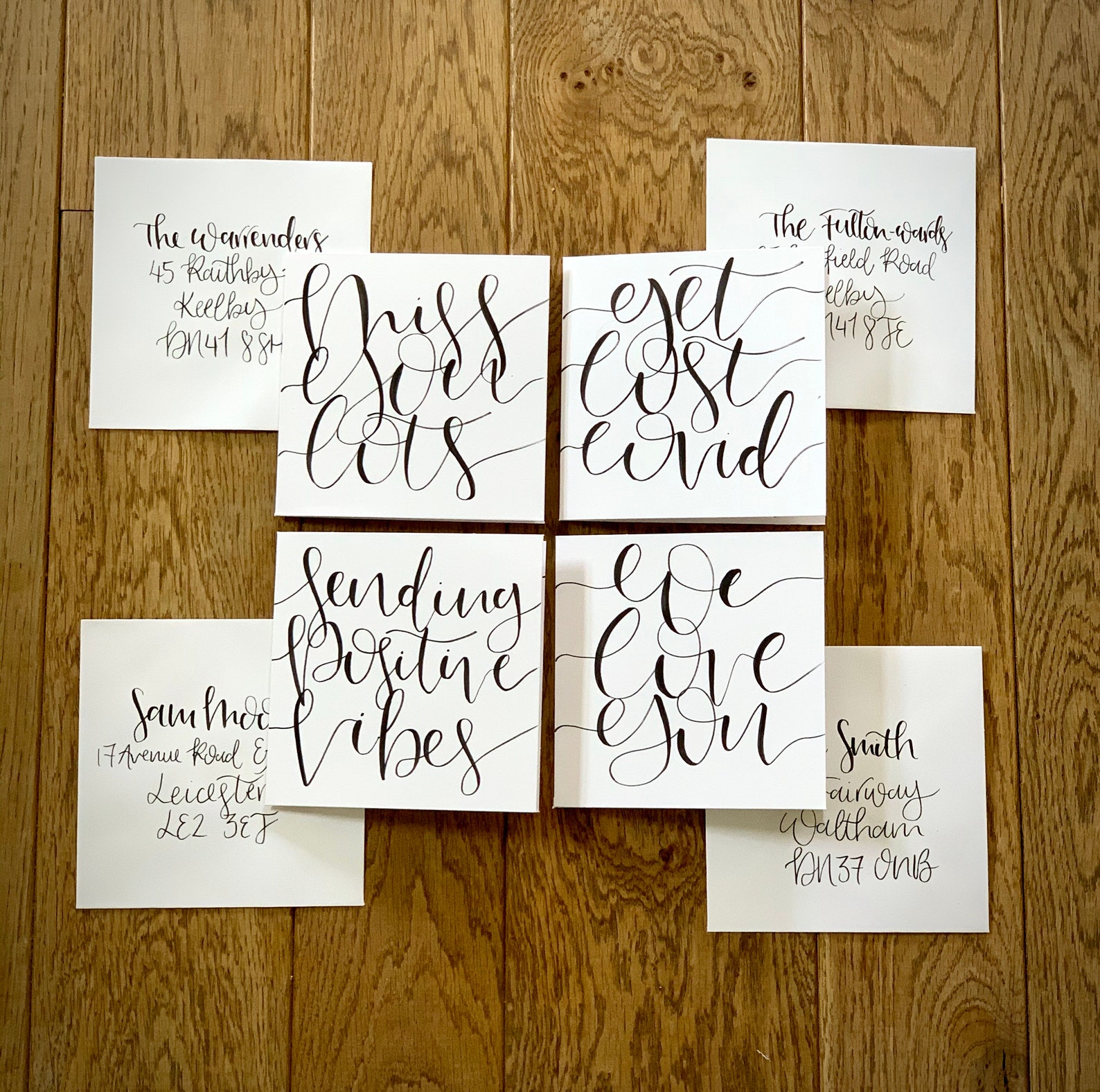 Personalised Handwritten Greetings Cards Etsy