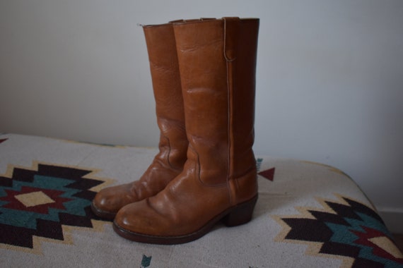 True Vintage tan Cowboy boots UK9