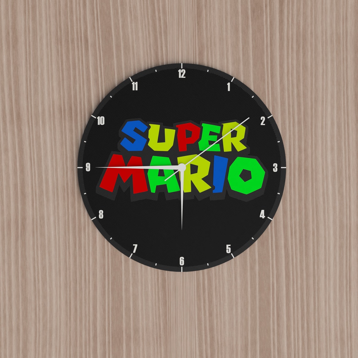 Super Mario Wall Clock Etsy