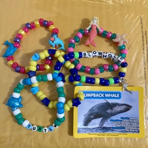 Set of 5 Nautical Underwater kandi bracelets