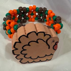 Thanksgiving kandi cuff bracelet