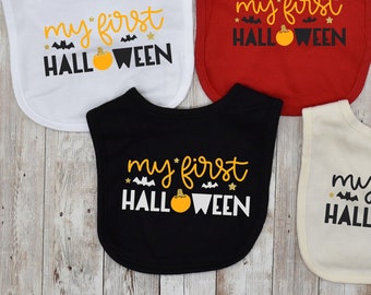 My First Halloween - Baby Bib - Drool Bib - Craft Bib