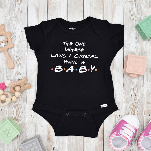 CUSTOM The One Where Have a Baby Friends Onesie ®, Baby Girl, Baby Boy, Friends TV Show, Baby Bodysuit, Custom Bodysuit, Custom Baby Onsie