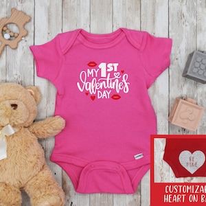 My 1st Valentine&#39;s Day baby onesie - My 1st Valentine&#39;s Day baby bodysuit - Baby Girl Valentine - 1st Valentine baby Girl - First Valentine