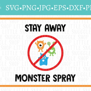 Monster Spray SVG - Sofort Download - svg - png - eps - dxf - jpg - pdf