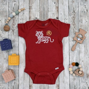 Year of the Tiger Baby Onesie® - romper voor babymeisjes - romper voor babyjongen - romper - Chinees Nieuwjaar - T-shirt voor peuters