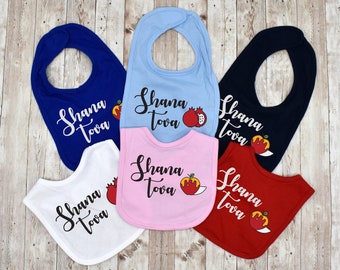 Shana Tova Baby Bib - Rosh Hashana - Rosh Hashanah - Shanah Tova - Jewish New Year