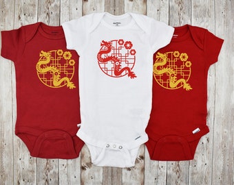 Year of the Dragon Baby Onesie® - Baby Girl Onesie® - Baby Boy Onesie® - Baby Bodysuit - Chinese New Year - Lunar New Year