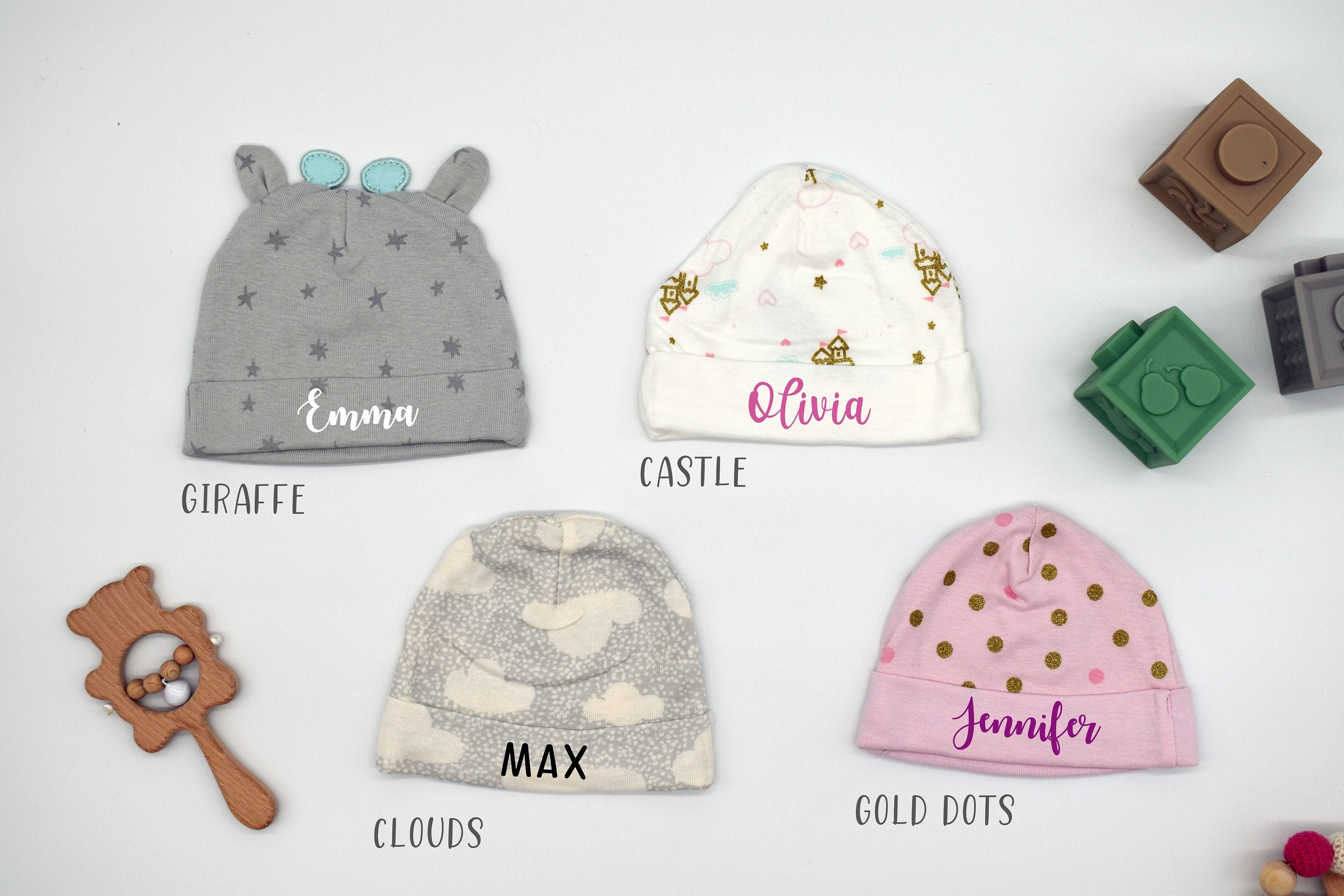 Baby Hat with Name Newborn Hat Infant Hat Baby Boy Hat Etsy