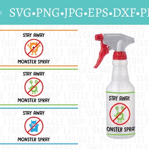 Monster Spray SVG - Sofort Download - svg - png - eps - dxf - jpg - pdf
