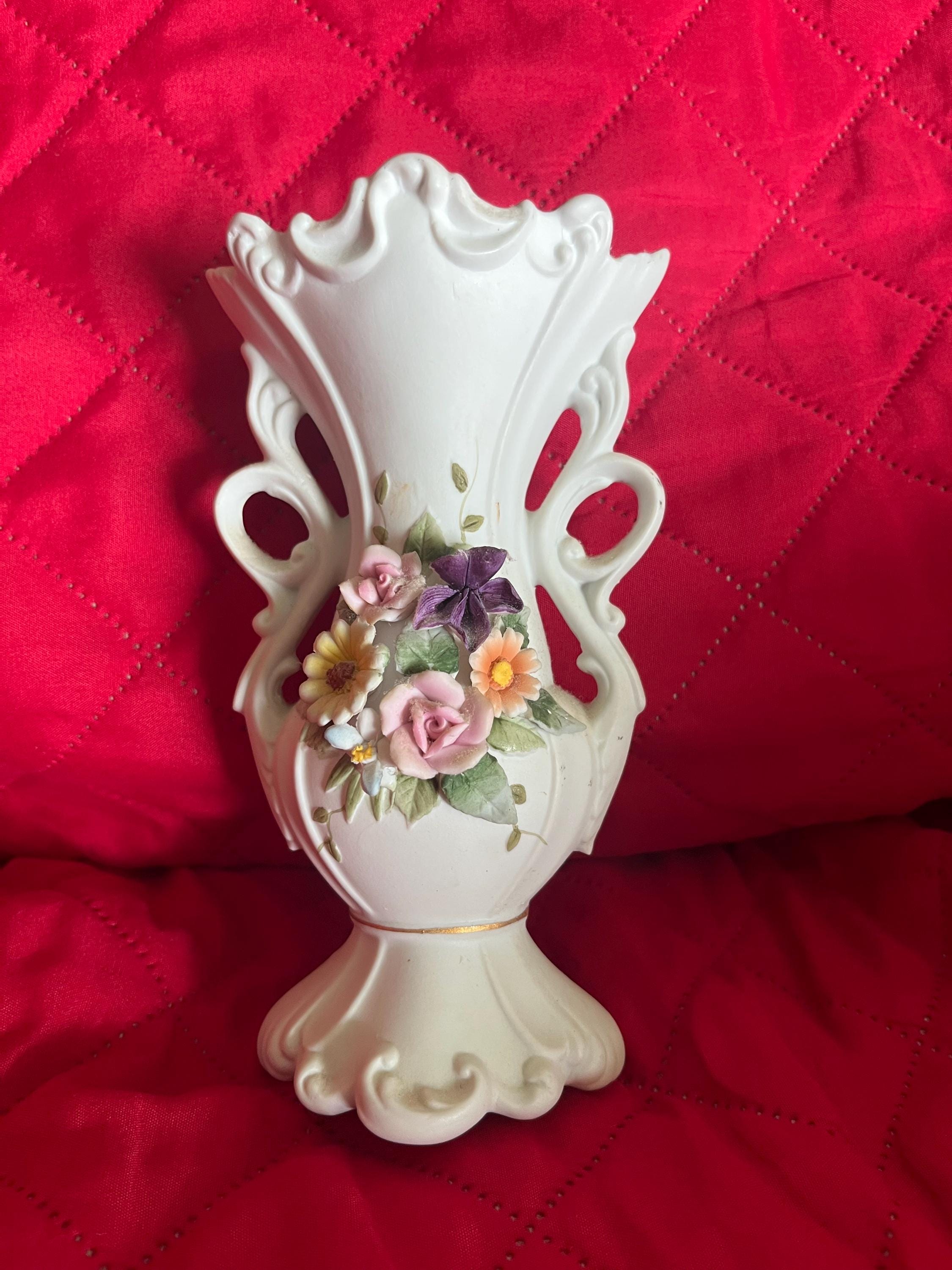 Capodimonte Double Handle Vase - Etsy