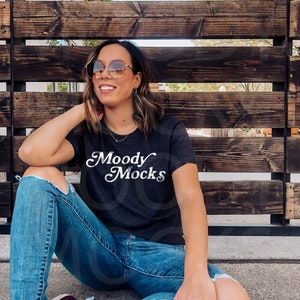 Bella Canvas 3001 Mockup | Bella Canvas Dark Grey Heather Shirt Mockup | Model Tshirt Mockup