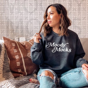Gildan 18000 Mockup | Gildan Dark Heather Sweatshirt Mockup | Sweatshirt Mockup