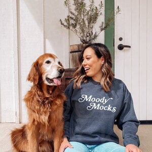 Gildan 18000 Mockup | Gildan Dark Heather Sweatshirt Mockup | Sweatshirt Mockup | Model Mockup | Moody Mocks