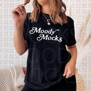 Maquette d’automne | Bella Canvas 3001 Maquette | Bella Canvas Black Shirt Mockup | Maquette de modèle | Moody Mocks