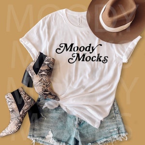 Bella Canvas 3001 Mockup | Bella Canvas White Shirt Mockup | Tshirt Mockup