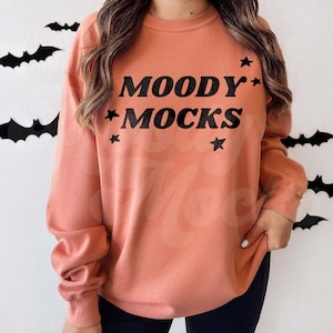 Comfort Colors 1566 Mockup | Comfort Colors Terracotta Oversized Sweatshirt Mockup | Comfort Colors Halloween Fall Sweatshirt Mock up