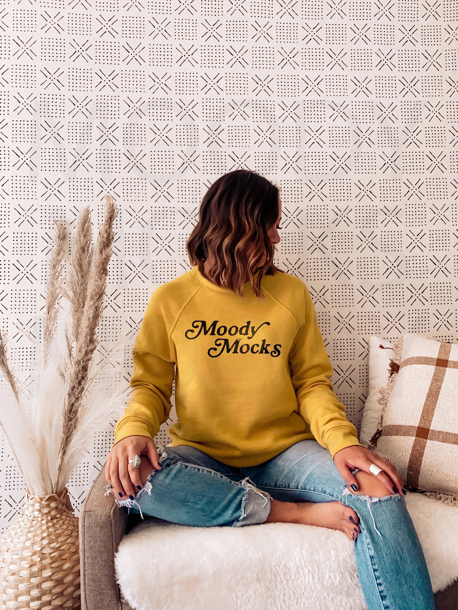 Bella Canvas 3901 Mockup Bella Canvas Heather Mustard | Etsy