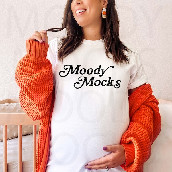 Maternity Mockup | Pregnancy Mockup | Comfort Colors Mockup | Comfort Colors 1717 White Short Sleeve Mockup | Fall Mockup | Halloween Mockup