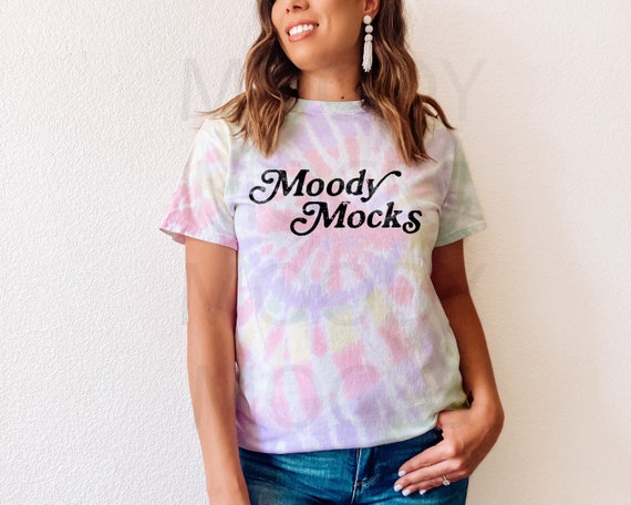 Gildan 5000 Tie Dye Shirt Mockup Gildan 