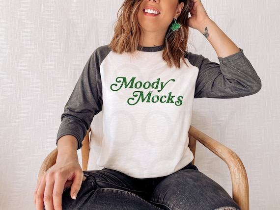 St Patricks Day Mockup Anvil 6755 Mockup Anvil Heather Dark Grey White 3 4 Sleeve Baseball Shirt Mockup Model Mockup Moody Mocks Etsy Canada