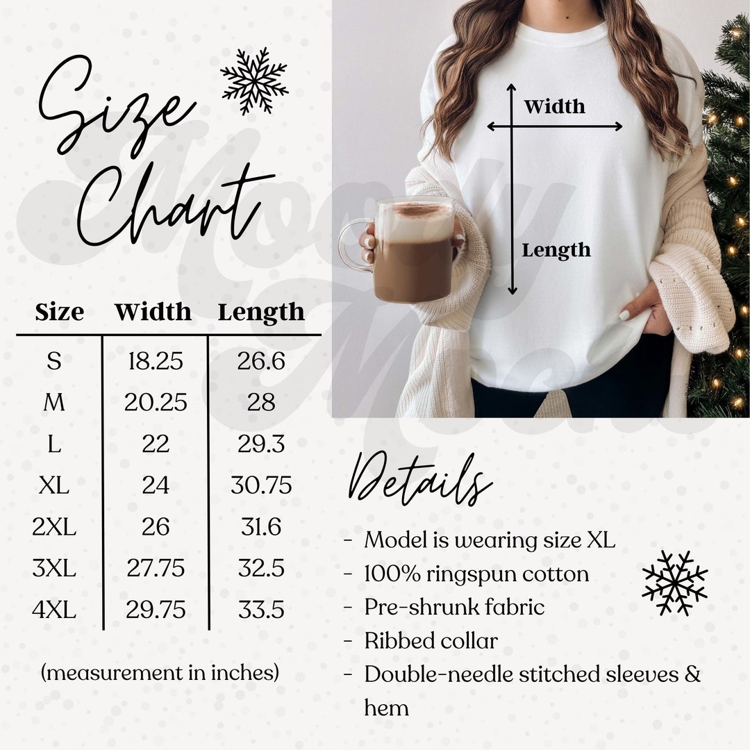 comfortiva size chart