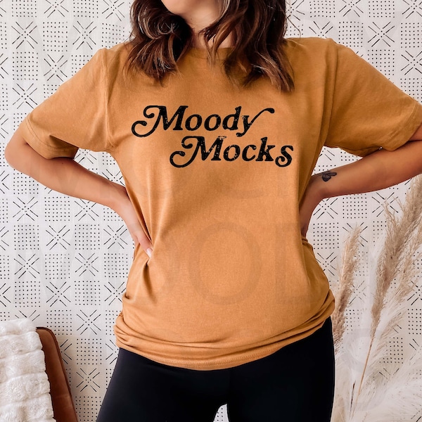 American Apparel 2001 Tshirt Mockup | American Apparel 2001W Unisex Jersey Camel T-shirt Mockup | Boho Mockup | Model Mockup | Moody Mocks