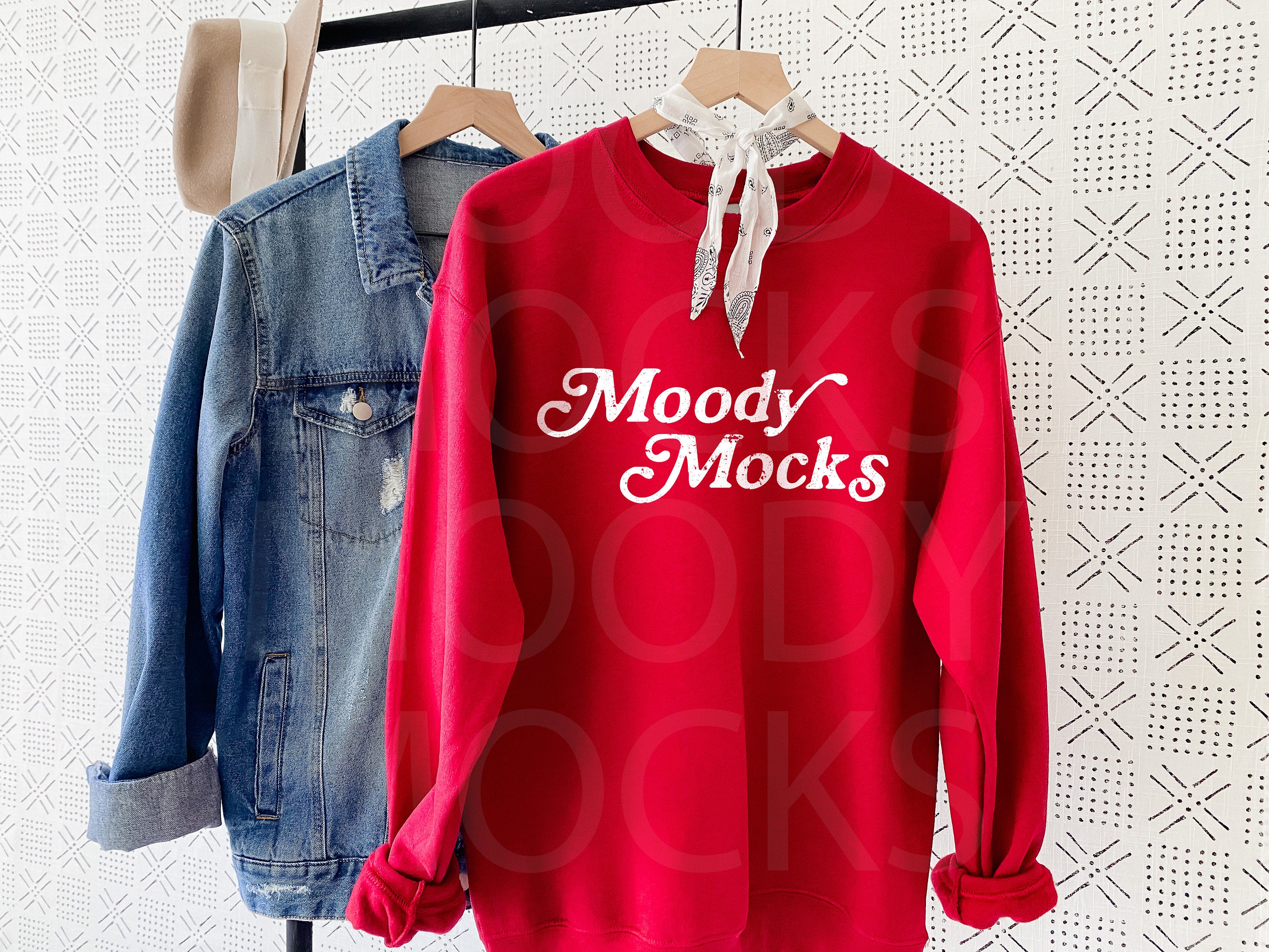 Download 4th of July Mockup Gildan 18000 Mockup Gildan Red | Etsy