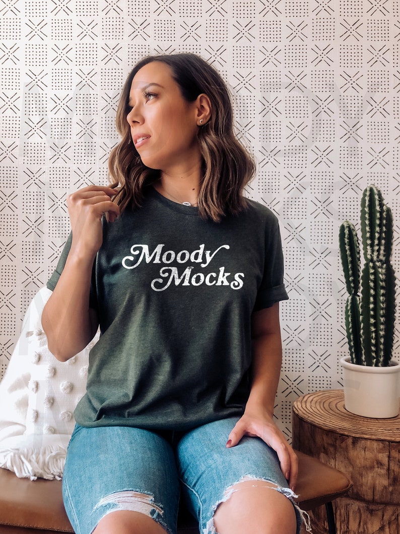 Download Bella Canvas 3001 Mockup Bella Canvas Heather Forest Shirt ...