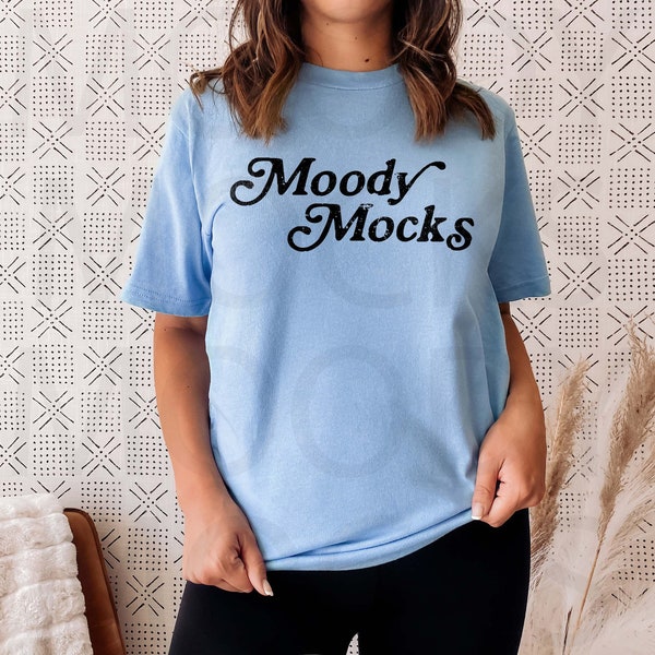 American Apparel 2001 Tshirt Mockup | American Apparel 2001W Unisex Jersey Baby Blue Tee Mockup | Boho Mockup | Model Mockup | Moody Mocks