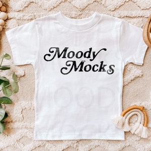 Bella Canvas 3001T Toddler Shirt Mockup | Bella Canvas White Toddler Tshirt | Flat Lay Mockup