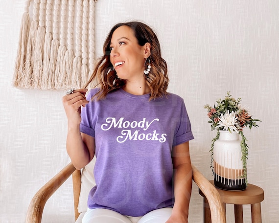 Bella canvas sales heather purple