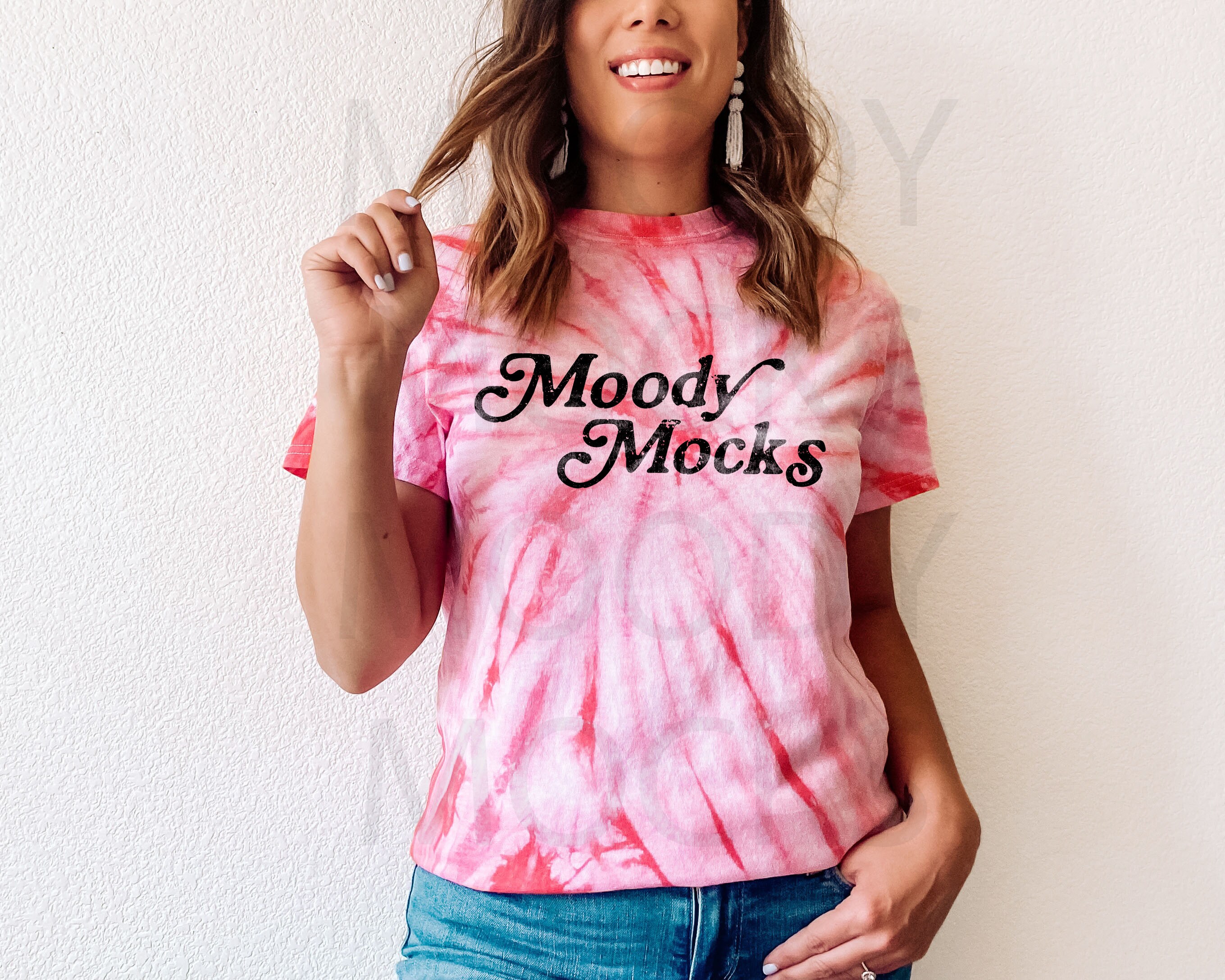 Gildan 5000 Tie Dye Shirt Mockup Gildan 