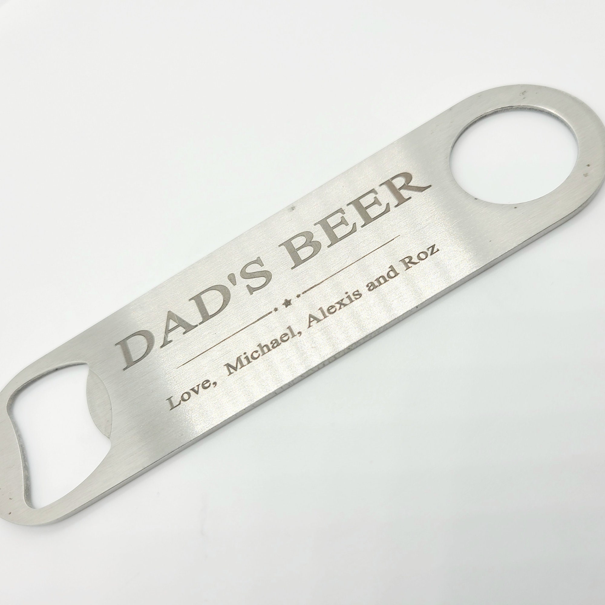 Engraved Godfather Bottle Opener, Stainless Steel Beer Opener