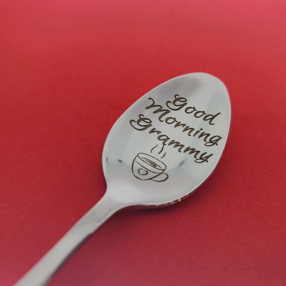 Funny Coffee Lover Spoon - Engraved Stainless Steel Gift For Mom, Dad, Grandma, Birthday - View #7