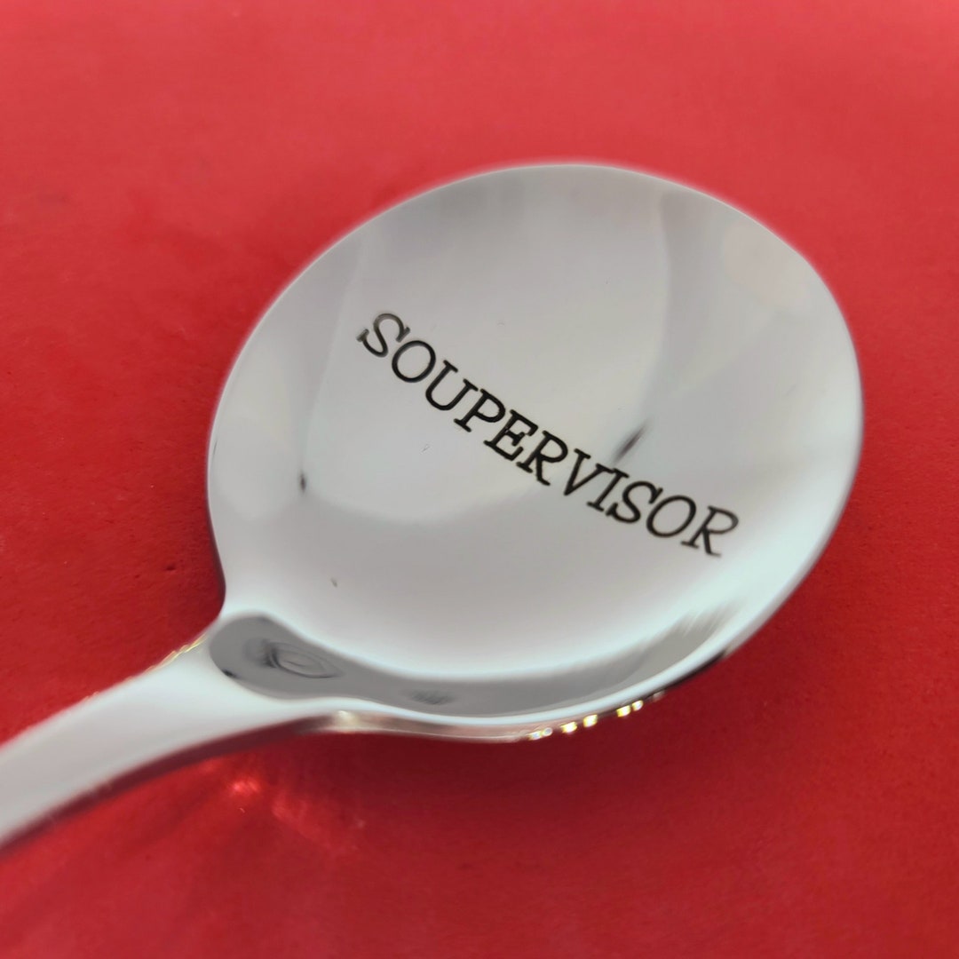 Engraved Soupervisor Soup Spoon, Custom Soup Spoon, Personalized ...