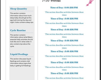 10 week old baby routine