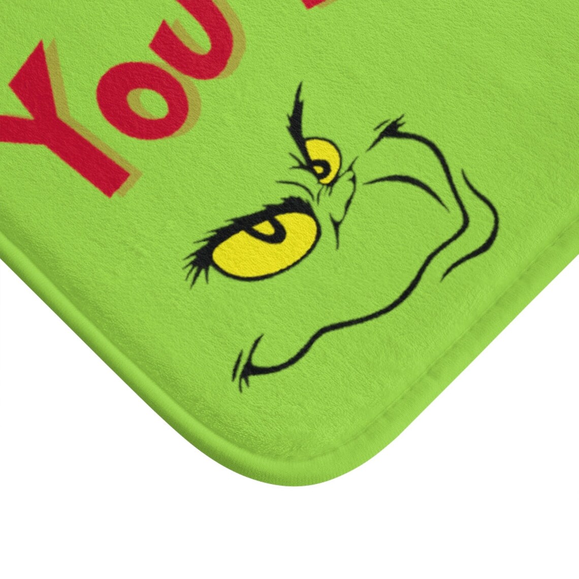The Grinch Bath Mat The Grinch Christmas Bathroom Decor Etsy