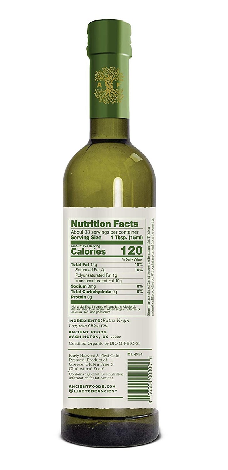 Organic Greek Extra Virgin Olive Oil from Sparta Fresh Harvest Cold Pressed High Phenolic 17oz afbeelding 3