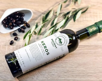 Organic Greek Extra Virgin Olive Oil from Sparta | Fresh Harvest | Cold Pressed | High Phenolic - 17oz