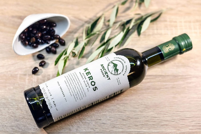 Organic Greek Extra Virgin Olive Oil from Sparta Fresh Harvest Cold Pressed High Phenolic 17oz afbeelding 1
