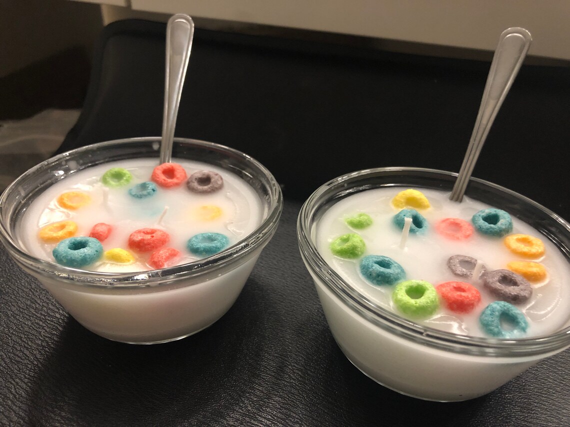 Mini Cereal Bowl Novelty Scented Candle 6OZ Lux Therapy Etsy
