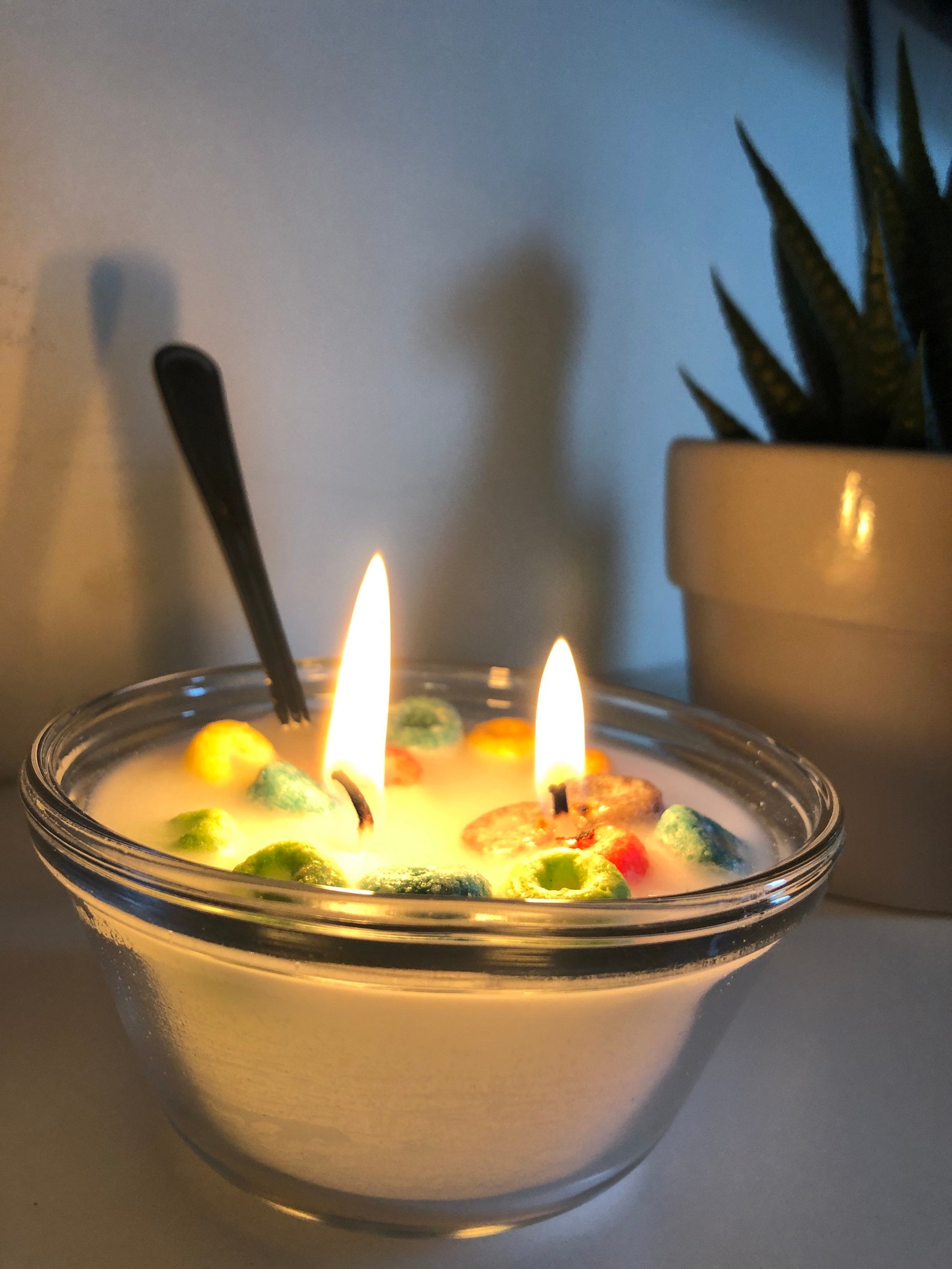 Mini Cereal Bowl Novelty Scented Candle 6OZ Lux Therapy Etsy