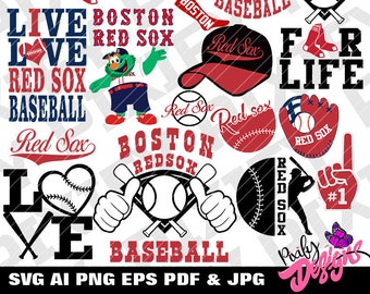 Boston Red Sox Svg Etsy