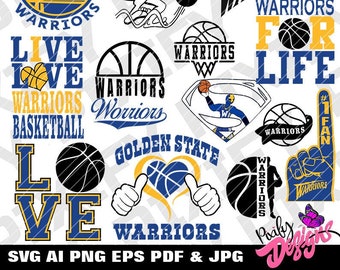 Golden State Warriors Svg Etsy